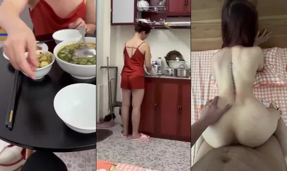 Vlog của anh grab được em gái mời qua ăn trưa rồi ăn luôn em